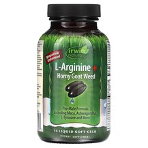 L-Arginine + Horny Goat Weed L-Аргинин Irwin Naturals