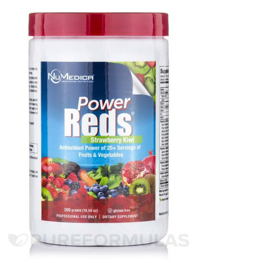 Основное фото товара Power Reds Strawberry Kiwi Основное фото товара NuMedica, Суперфуд, Power Reds Strawberry Kiwi, 300 г