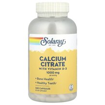 Calcium Citrate 1000 mg Цитрат кальция 1000 мг Solaray