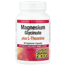 Magnesium Glycinate plus L-Theanine Магний Natural Factors
