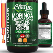 Моринга Moringa Drops Ashwagandha Spirulina Chlorella & C