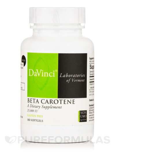 Основное фото товара Beta Carotene 25000 IU Основное фото товара Витамин А Ретинол, Beta Carotene 25000 IU, 180 капсул
