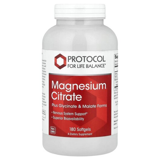 Основне фото товару Magnesium Citrate Основне фото товару Magnesium Citrate, Магній Цитрат, 180 капсул