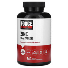 Цинк Zinc 50 mg Force Factor 240 таблеток