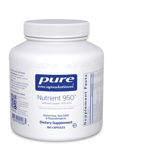 Основное фото товара Железо, Nutrient 950 w/o Copper and Iron, 180 капсул