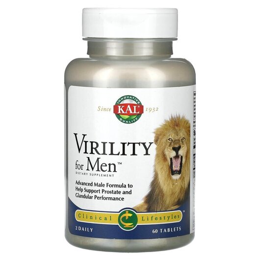 Основное фото товара Virility for Men Основное фото товара KAL, Витамины для мужчин, Virility for Men, 60 таблеток