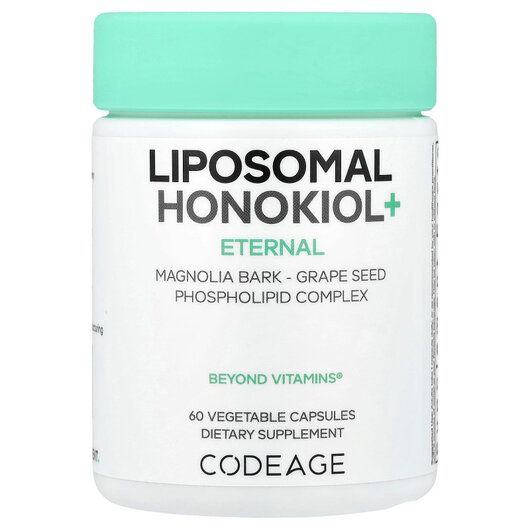 Основне фото товару Eternal Liposomal Honokiol+ Основне фото товару CodeAge, Eternal Liposomal Honokiol+, Трави, 60 капсул