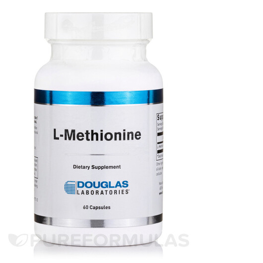 Основне фото товару L-Methionine 500 mg Основне фото товару Douglas Laboratories, L-Methionine 500 mg, L-Метіонін, 60 капсул