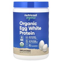 Протеїн Organic Egg White Protein Unflavored Nutricost