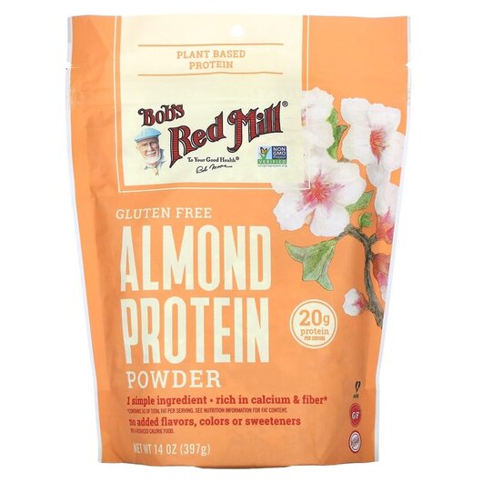 Основне фото товару Almond Protein Powder Gluten Free Основне фото товару Bob's Red Mill, Almond Protein Powder Gluten Free, Протеїн,