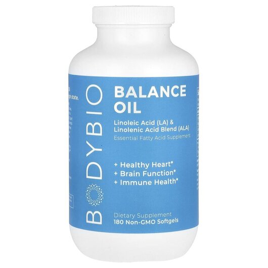Основное фото товара BodyBio, Омега 3-6-9, Balance Oil 180 Non-GMO, 180 капсул