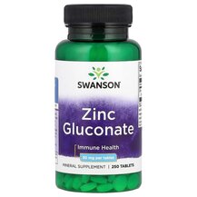 Цинк Глюконат Zinc Gluconate 30 mg Swanson 250 таблеток