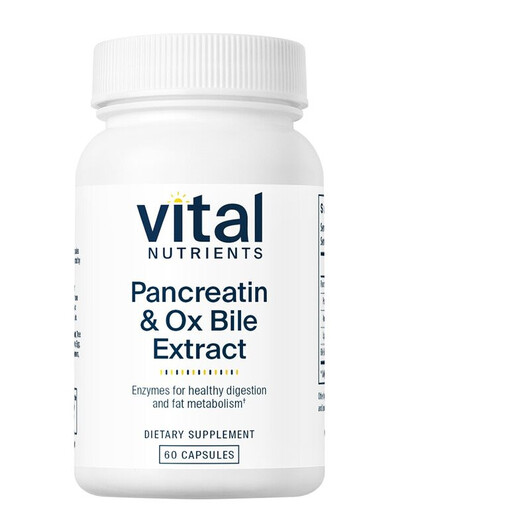 Основное фото товара Pancreatin & Ox Bile Extract Основное фото товара Vital Nutrients, Панкреатин, Pancreatin & Ox Bile Extract, 60
