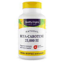 Beta-Carotene Витамин А Ретинол Healthy Origins 180 капсул Beta-Carotene Витамин А Ретинол Healthy Origins 180 капсул