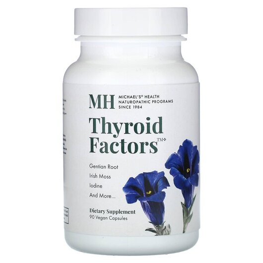 Основне фото товару MH, Thyroid Factors, Підтримка щитоподібної залози, 90 капсул