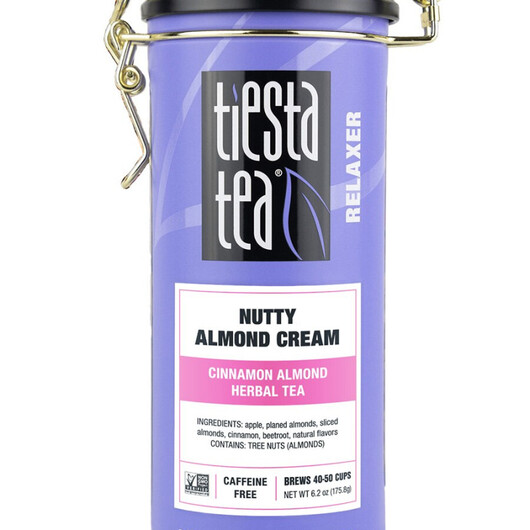 Основне фото товару Nutty Almond Cream Loose Leaf - Cinnamon Almond Herbal Tea Tin Основне фото товару Nutty Almond Cream Loose Leaf - Cinnamon Almond Herbal, Органічни