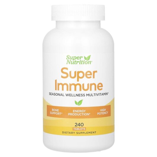Основне фото товару Super Nutrition Super Immune Immune-Strengthening Multivitamin with Glutathione Основне фото товару Super Nutrition Super Immune Immune-Strengthening, Мультивітаміни