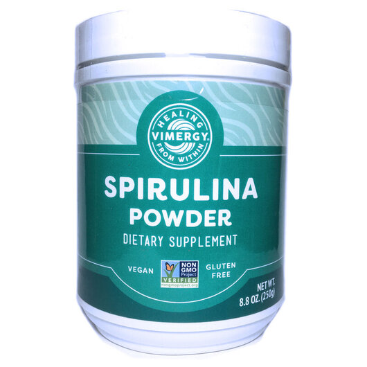 Основне фото товару Vimergy, Spirulina Powder, Спіруліна, 250 г