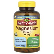 Magnesium Citrate Магний Цитрат Nature Made 120 капсул