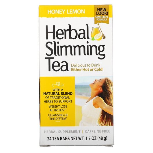 Основне фото товару Herbal Slimming Tea Honey Lemon Caffeine, Чай для схуднення, 24 п