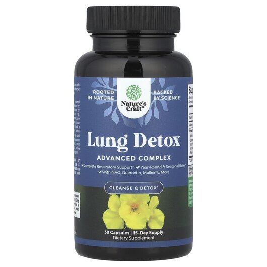 Основное фото товара Nature's Craft, Детокс и очистка, Lung Detox, 30 капсул