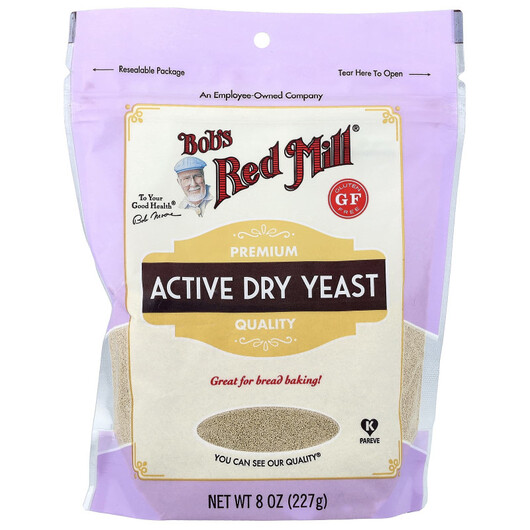 Основное фото товара Bob's Red Mill, Пивные дрожжи, Active Dry Yeast Gluten Free,