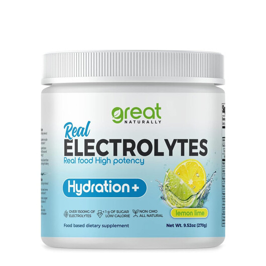 Основне фото товару Real Electrolytes Hydration+ Powder Lemon Lime Flavor Основне фото товару Real Electrolytes Hydration+ Powder Lemon Lime Flavor, Електроліт
