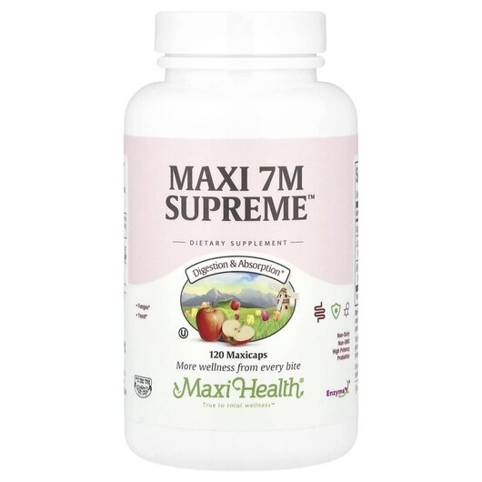Основное фото товара Maxi 7M Supreme Основное фото товара Maxi Health, Пробиотики, Maxi 7M Supreme, 120 капсул