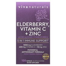 Бузина з Цинком Elderberry Vitamin C + Zinc Viva Naturals