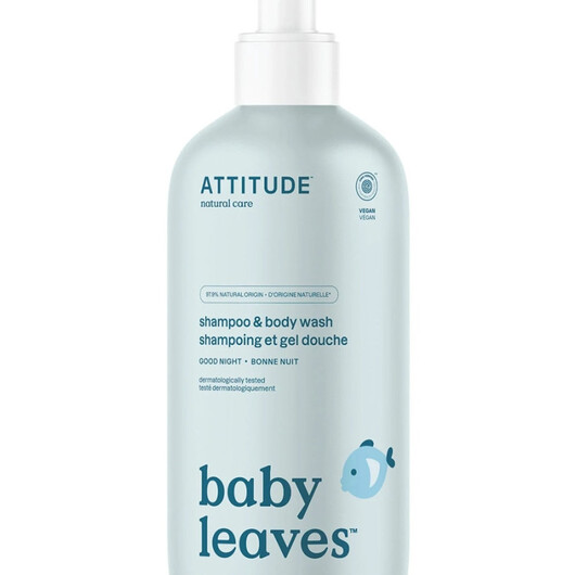 Основне фото товару Baby Leaves Shampoo & Body Wash - Good Night Основне фото товару Baby Leaves Shampoo & Body Wash - Good Night, Гель для душу,