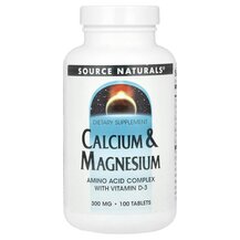 Кальцій Calcium & Magnesium Source Naturals 100 таблеток Кальцій Calcium & Magnesium Source Naturals 100 таблеток