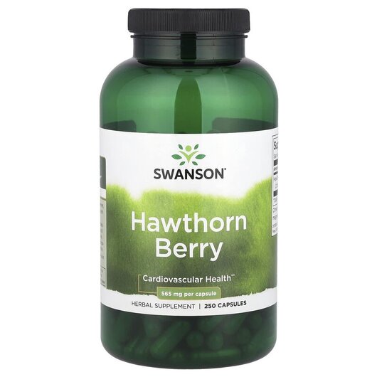 Основное фото товара Swanson, Боярышник, Hawthorn Berry 565 mg, 250 капсул