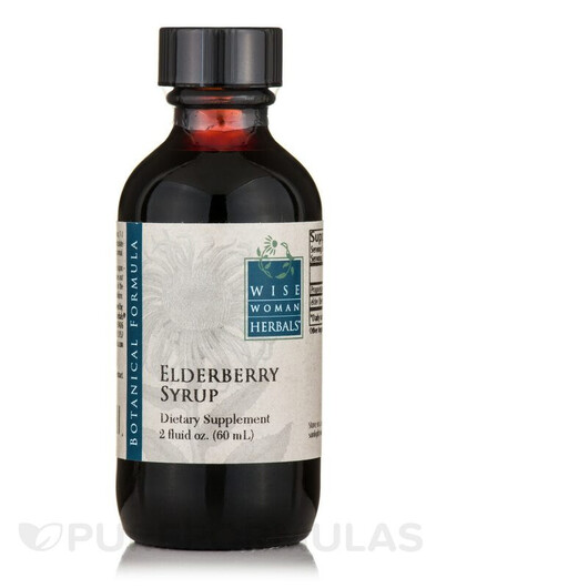 Основне фото товару Elderberry Syrup Основне фото товару Wise Woman Herbals, Elderberry Syrup, Сироп з Бузини, 60 мл