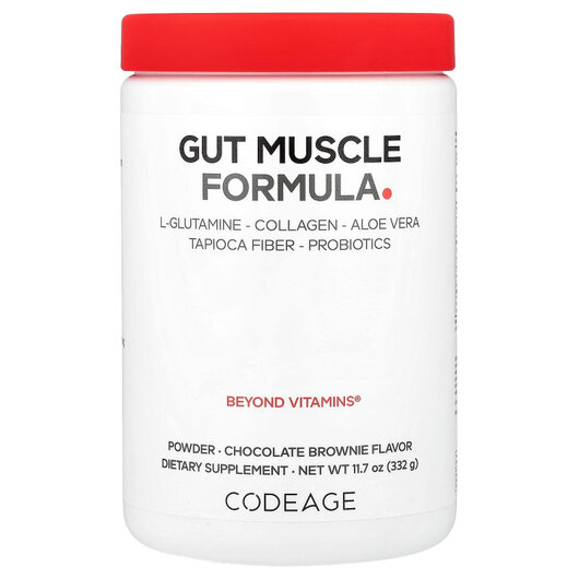 Основне фото товару Gut Muscle Formula Chocolate Brownie Основне фото товару Gut Muscle Formula Chocolate Brownie, Підтримка кишківника, 332 г