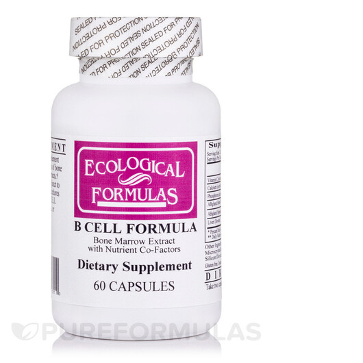 Основне фото товару Ecological Formulas, B Cell Formula, Клітинне здоров'я, 60 к