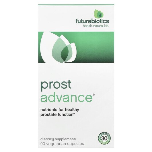 Основне фото товару ProstAdvance Natural Prostate Support Основне фото товару Future Biotics, ProstAdvance, Підтримка простати, 90 капсул