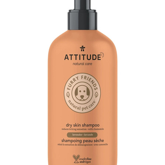 Основне фото товару Furry Friends Dry Skin Shampoo - Lavender Основне фото товару ATTITUDE, Furry Friends Dry Skin Shampoo - Lavender, Шампунь, 473