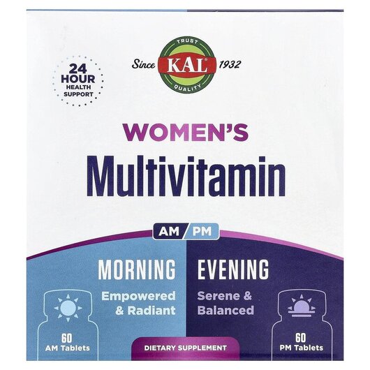 Основне фото товару Women's Multivitamin Morning & Evening, Вітаміни для жін