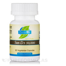 Вітамін D3 Sun-D3 50000 IU Priority One 90 капсул Вітамін D3 Sun-D3 50000 IU Priority One 90 капсул