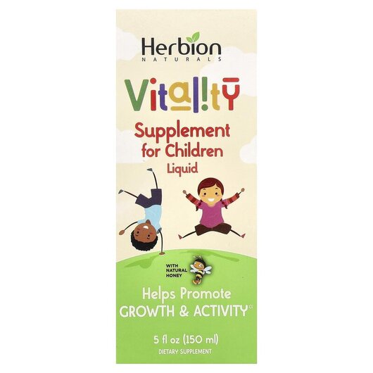 Основне фото товару Liquid Vitality Supplement For Children, Сироп від кашлю, 150 мл