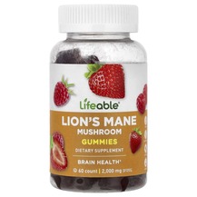 Lion's Mane Mushroom Gummies Berry Грибы Львиная грива