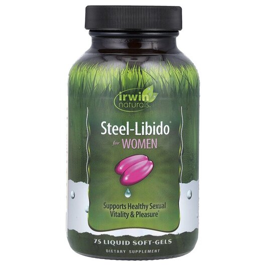 Основне фото товару Irwin Naturals, Steel-Libido for Women, Підтримка Лібідо, 75 капс