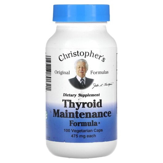Основне фото товару Thyroid Maintenance Formula 475, Підтримка щитовидної залози, 100