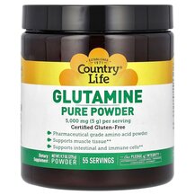 L-Глутамін 5000 мг Glutamine Pure Powder Country Life