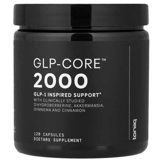 Основное фото товара GLP-Core 2000 Основное фото товара Toniiq, GLP-1 гормон, GLP-Core 2000, 120 капсул