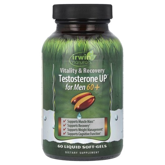 Основне фото товару Testosterone UP for Men 60+, Бустер Тестостерону, 60 Liquid Softg