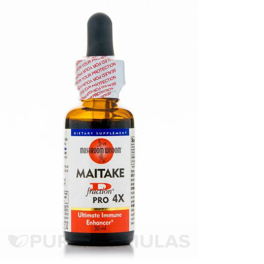 Основное фото товара Maitake D-fraction PRO 4X Основное фото товара Mushroom Wisdom, Грибы Майтаке, Maitake D-fraction PRO 4X, 30 мл