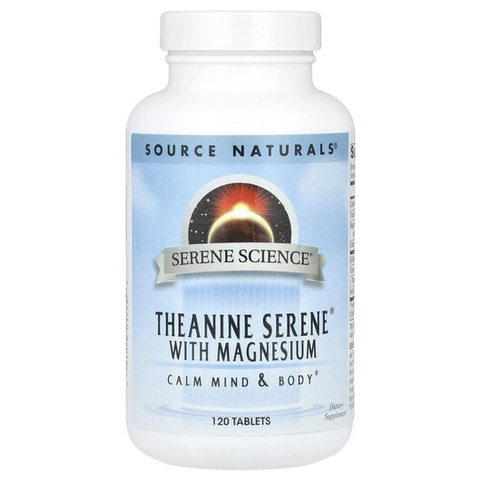 Основное фото товара Source Naturals, Магний, Theanine Serene With Magnesium, 120 табл