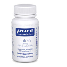Лютеїн Lutein 20 mg Pure Encapsulations 60 капсул
