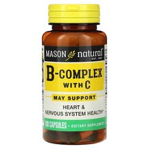 B-Complex With C B-комплекс Mason 100 капсул B-Complex With C B-комплекс Mason 100 капсул
